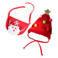 Bandana + Gorro de Natal Para Cachorro: Conjunto Festivo Premium