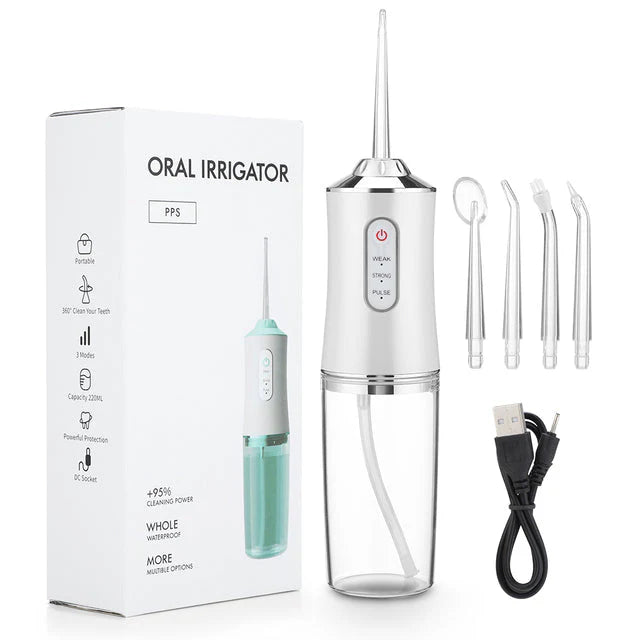 Irrigador Portátil Oral 4 em 1 – Clean Water Pro